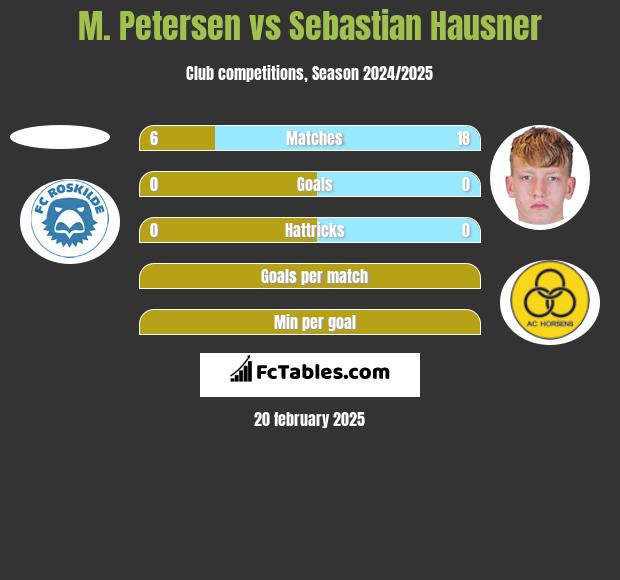 M. Petersen vs Sebastian Hausner h2h player stats