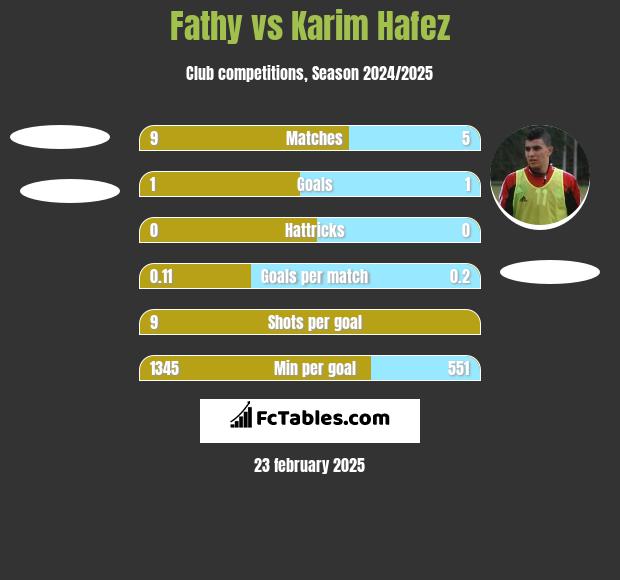 Fathy vs Karim Hafez h2h player stats