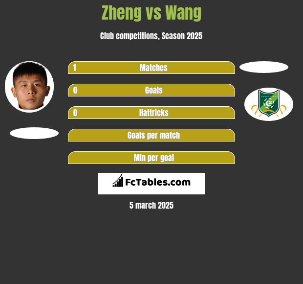 Zheng vs Wang h2h player stats