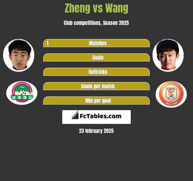 Zheng vs Wang h2h player stats