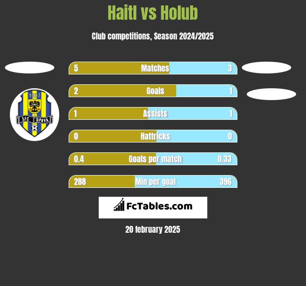 Haitl vs Holub h2h player stats