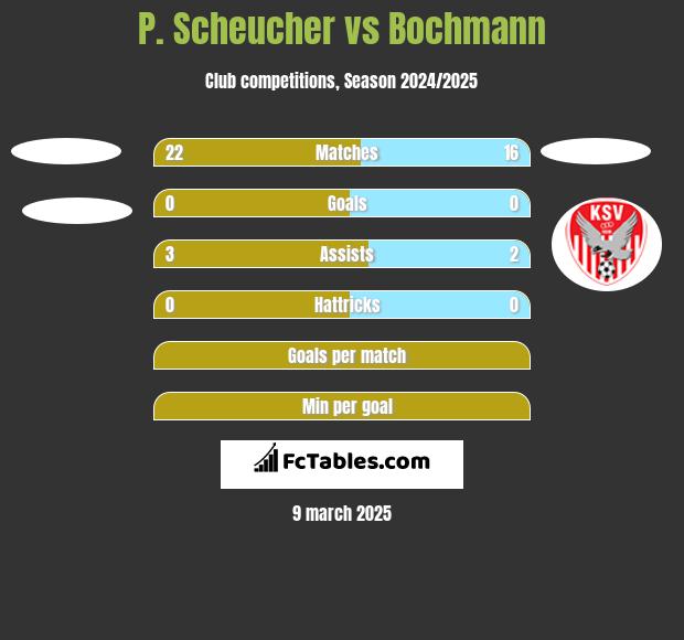 P. Scheucher vs Bochmann h2h player stats