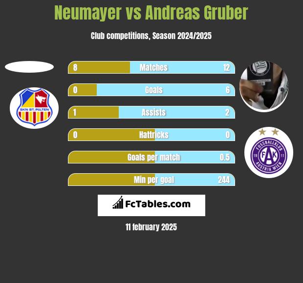 Neumayer vs Andreas Gruber h2h player stats