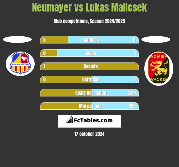 Neumayer vs Lukas Malicsek h2h player stats