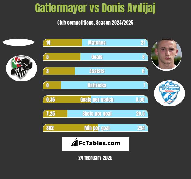 Gattermayer vs Donis Avdijaj h2h player stats