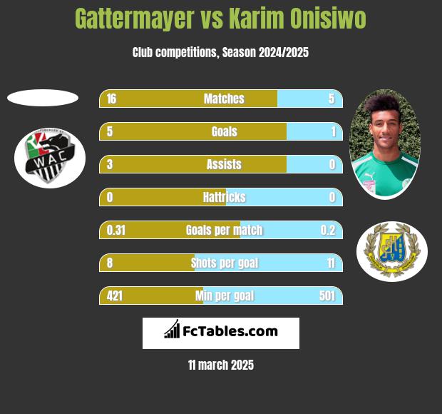 Gattermayer vs Karim Onisiwo h2h player stats