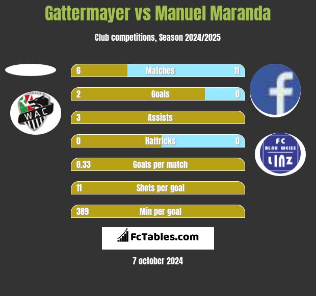 Gattermayer vs Manuel Maranda h2h player stats