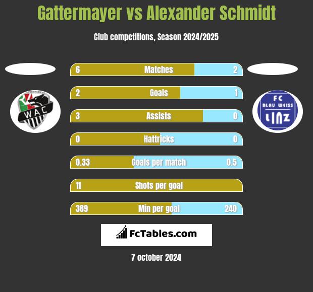 Gattermayer vs Alexander Schmidt h2h player stats