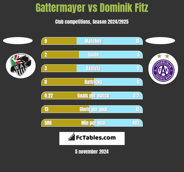 Gattermayer vs Dominik Fitz h2h player stats