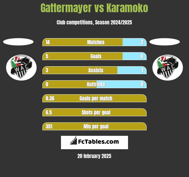 Gattermayer vs Karamoko h2h player stats