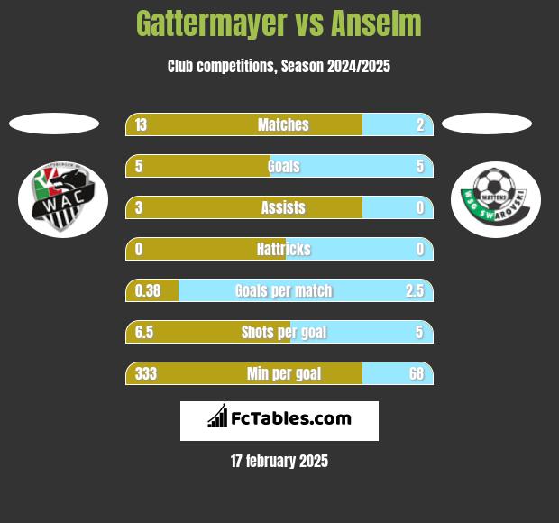 Gattermayer vs Anselm h2h player stats