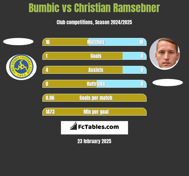 Bumbic vs Christian Ramsebner h2h player stats