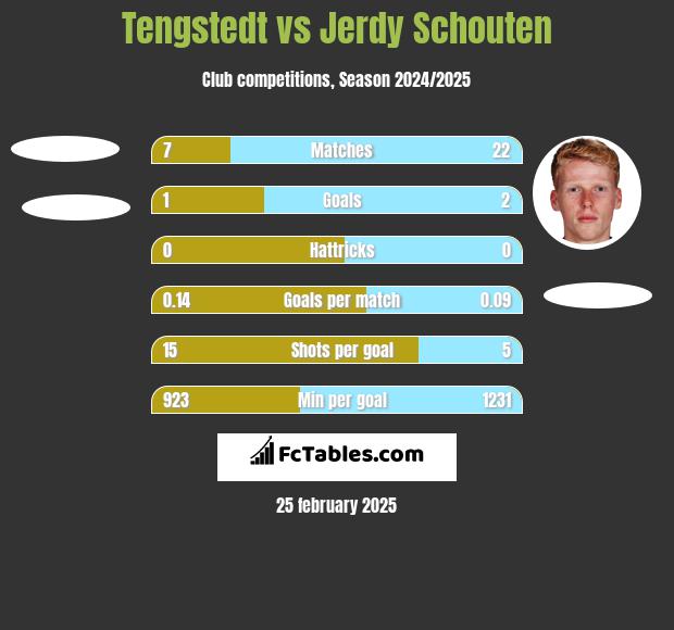 Tengstedt vs Jerdy Schouten h2h player stats