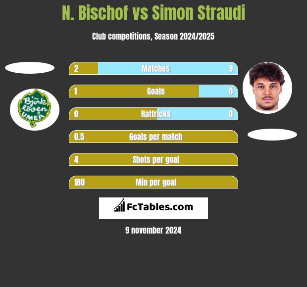 N. Bischof vs Simon Straudi h2h player stats