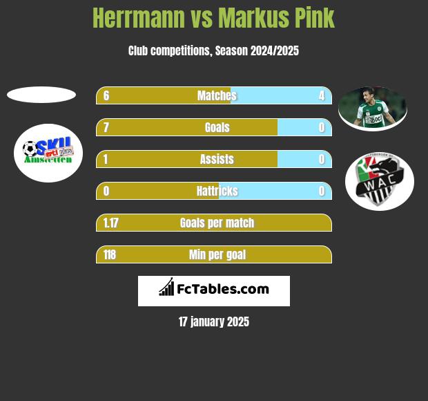 Herrmann vs Markus Pink h2h player stats