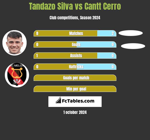 Tandazo Silva vs Cantt Cerro h2h player stats