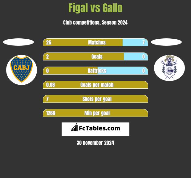 Figal vs Gallo h2h player stats