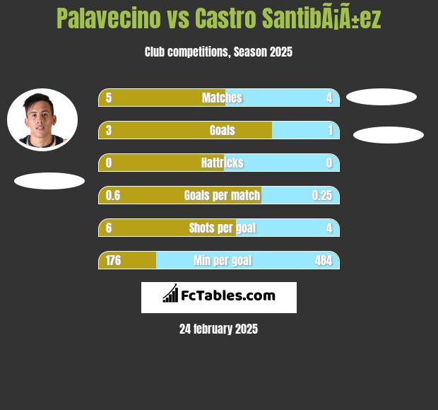 Palavecino vs Castro SantibÃ¡Ã±ez h2h player stats