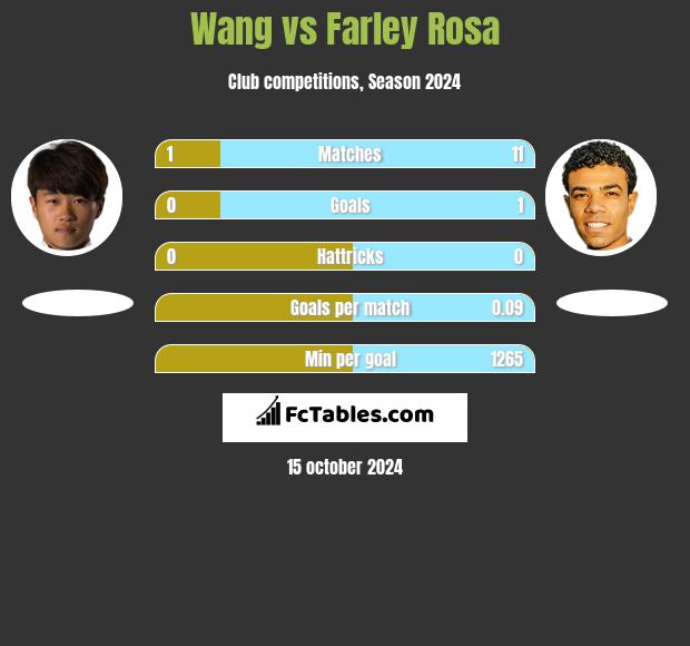 Wang vs Farley Rosa h2h player stats