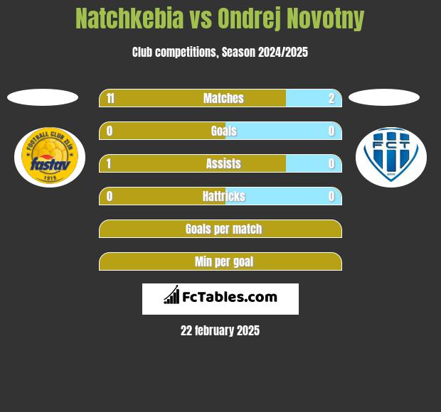 Natchkebia vs Ondrej Novotny h2h player stats