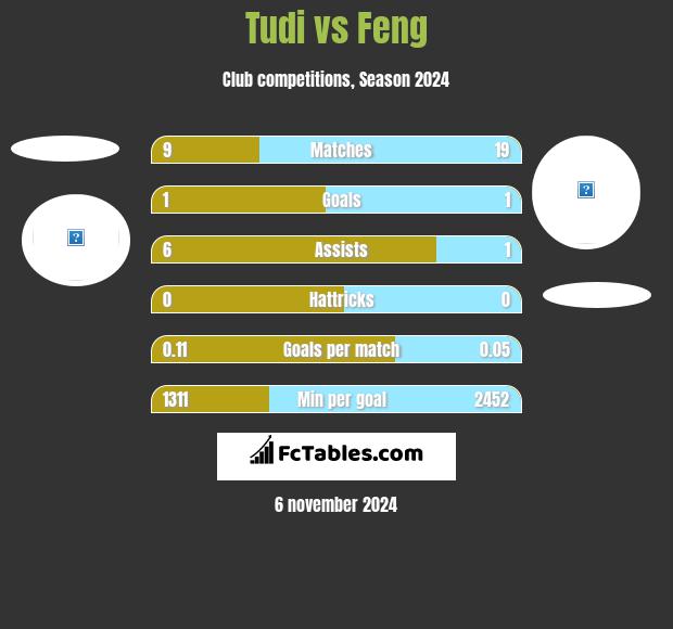 Tudi vs Feng h2h player stats