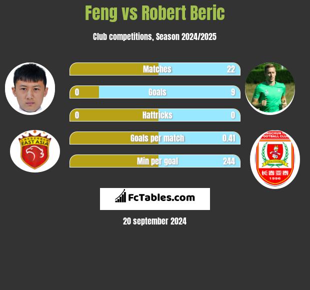 Feng vs Robert Beric h2h player stats