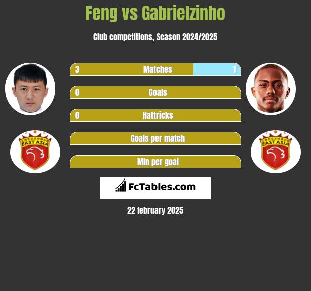 Feng vs Gabrielzinho h2h player stats