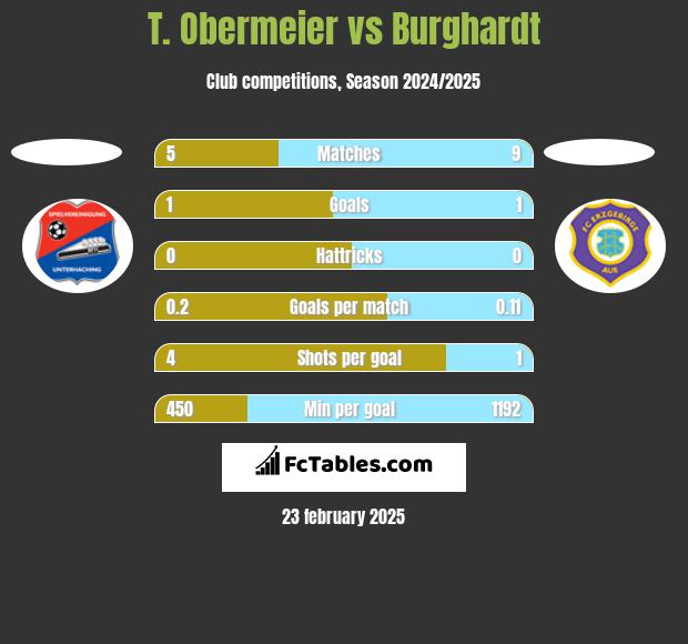 T. Obermeier vs Burghardt h2h player stats