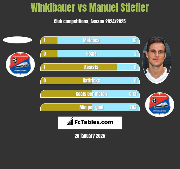 Winklbauer vs Manuel Stiefler h2h player stats