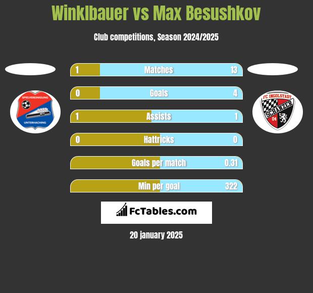 Winklbauer vs Max Besushkov h2h player stats