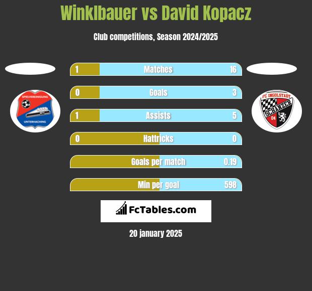 Winklbauer vs David Kopacz h2h player stats