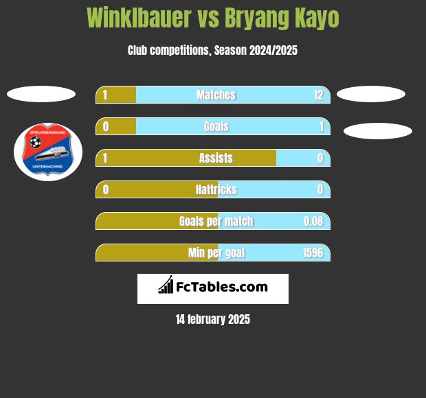 Winklbauer vs Bryang Kayo h2h player stats