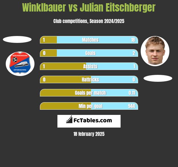 Winklbauer vs Julian Eitschberger h2h player stats