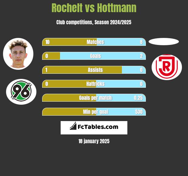 Rochelt vs Hottmann h2h player stats