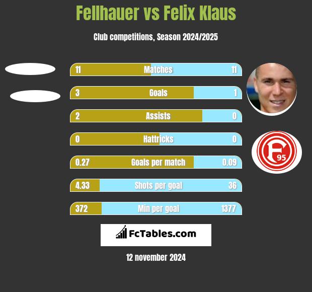 Fellhauer vs Felix Klaus h2h player stats