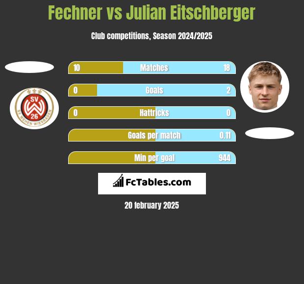 Fechner vs Julian Eitschberger h2h player stats