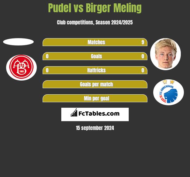 Pudel vs Birger Meling h2h player stats