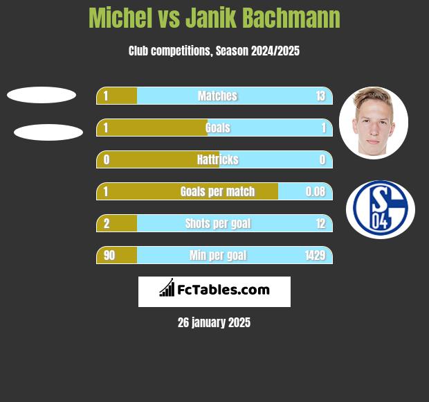 Michel vs Janik Bachmann h2h player stats