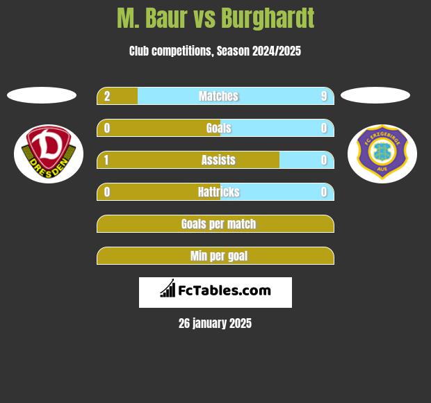 M. Baur vs Burghardt h2h player stats