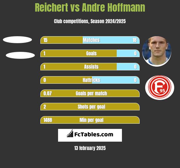 Reichert vs Andre Hoffmann h2h player stats