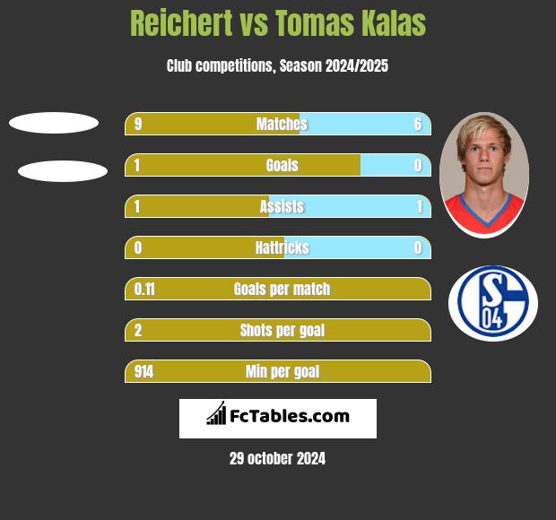 Reichert vs Tomas Kalas h2h player stats