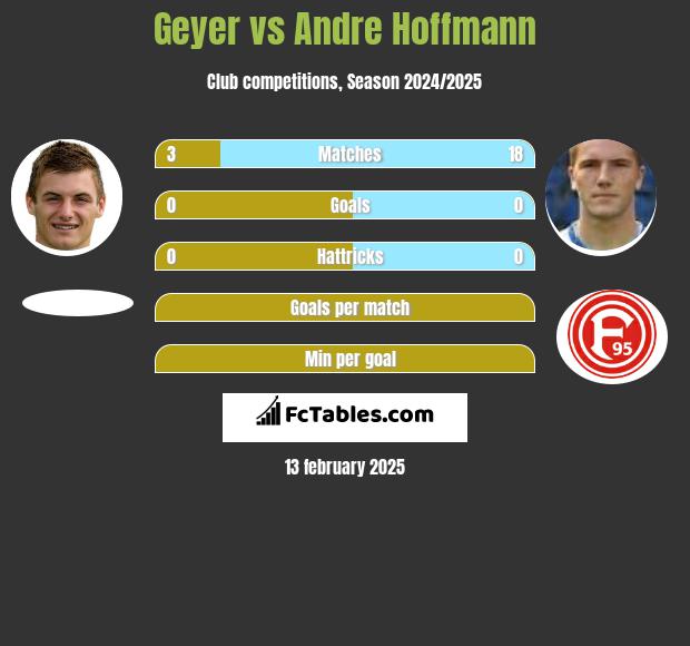 Geyer vs Andre Hoffmann h2h player stats