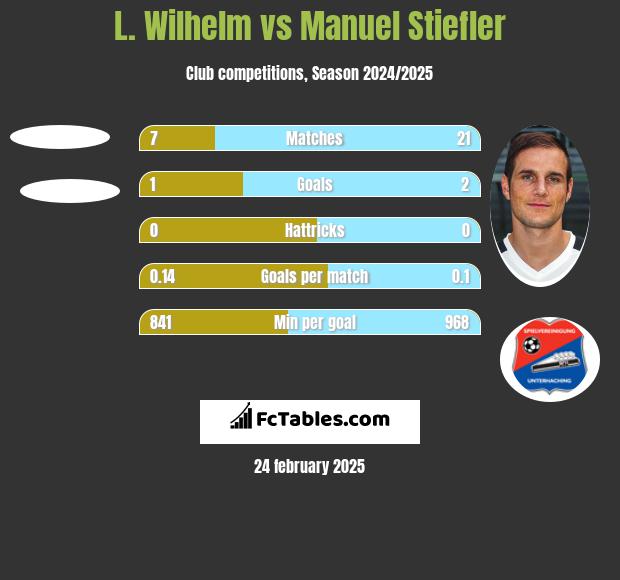 L. Wilhelm vs Manuel Stiefler h2h player stats