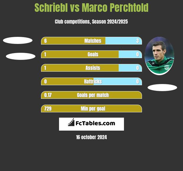 Schriebl vs Marco Perchtold h2h player stats