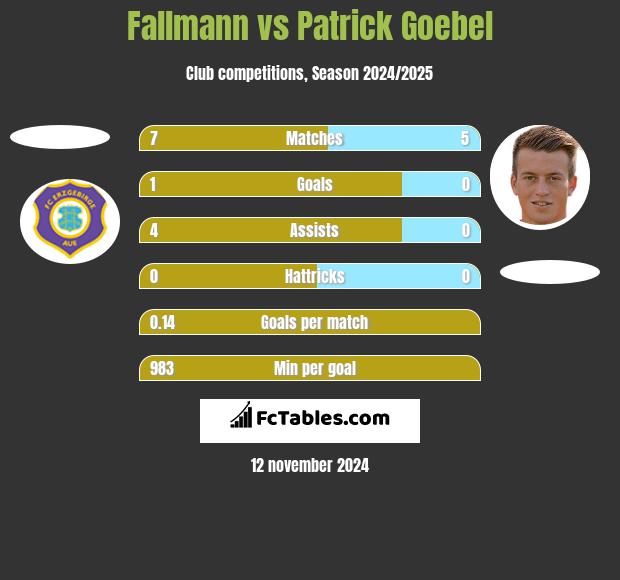 Fallmann vs Patrick Goebel h2h player stats