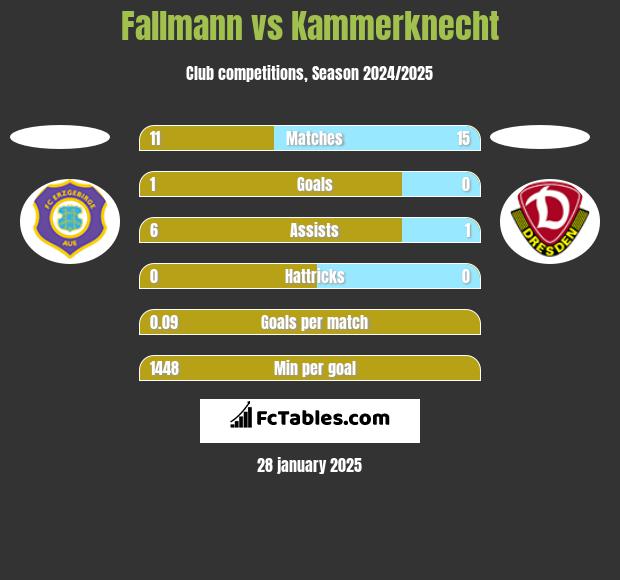 Fallmann vs Kammerknecht h2h player stats