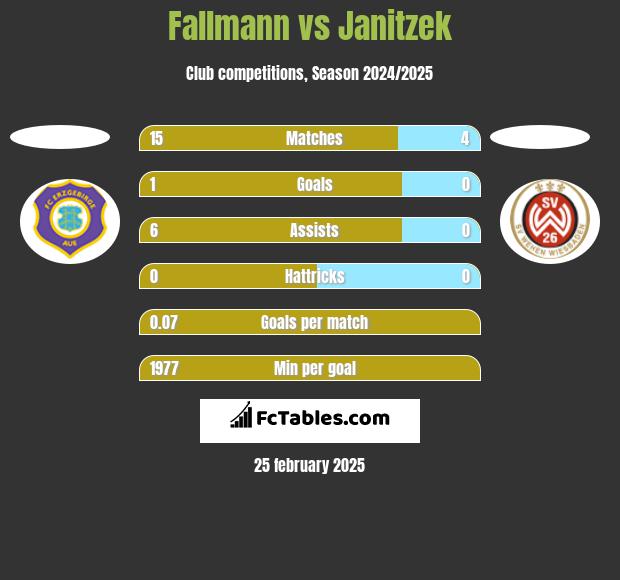 Fallmann vs Janitzek h2h player stats