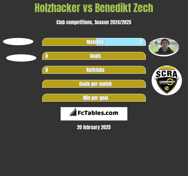 Holzhacker vs Benedikt Zech h2h player stats