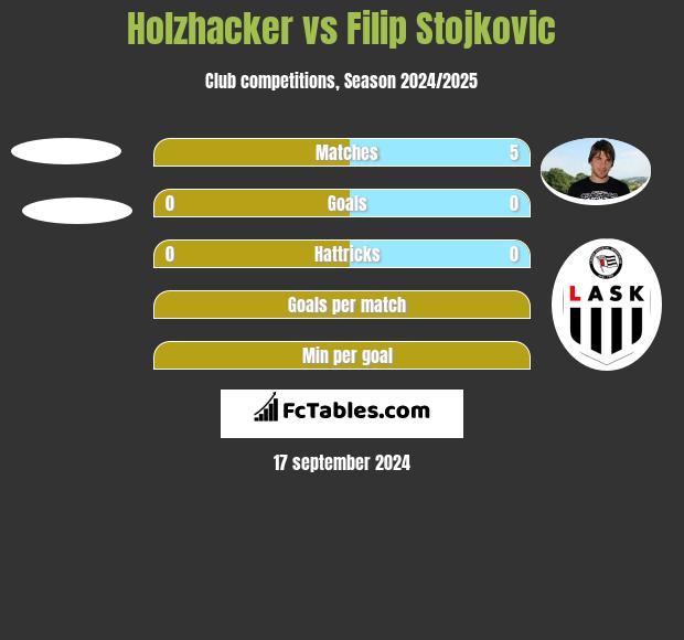 Holzhacker vs Filip Stojkovic h2h player stats