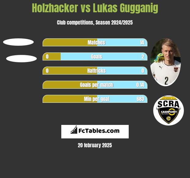 Holzhacker vs Lukas Gugganig h2h player stats